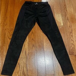 90 Degree By Reflex Kids Black Camouflage Leggings